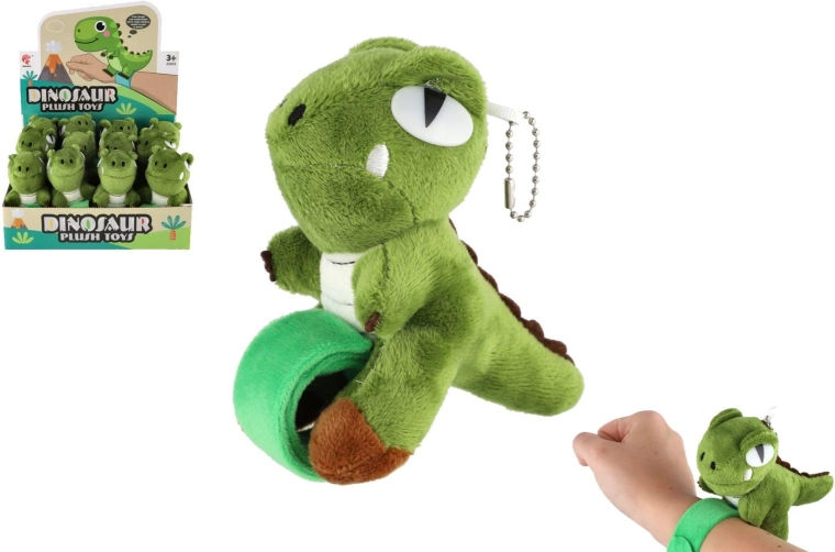 Plüss dinoszaurus csuklópánt 13 cm