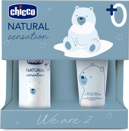 Chicco ajándék kozmetikai szett Natural Sensation We Are Two, újszülött kortól
