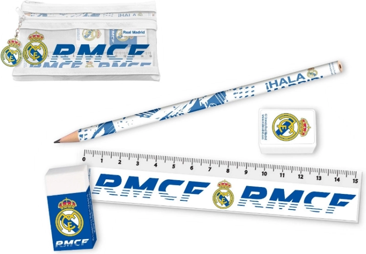 Real Madrid írószerkészlet tokban (5 db-os)