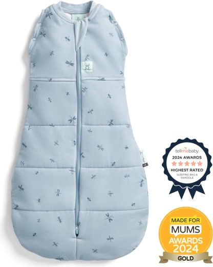 ErgoPouch pólya és hálózsák 2 az 1-ben Cocoon dragonflies 2,5 TOG (0–3 hónap, 3–6 kg)