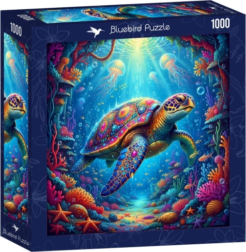 Bluebird négyzet alakú puzzle tengeri teknős 1000 darab