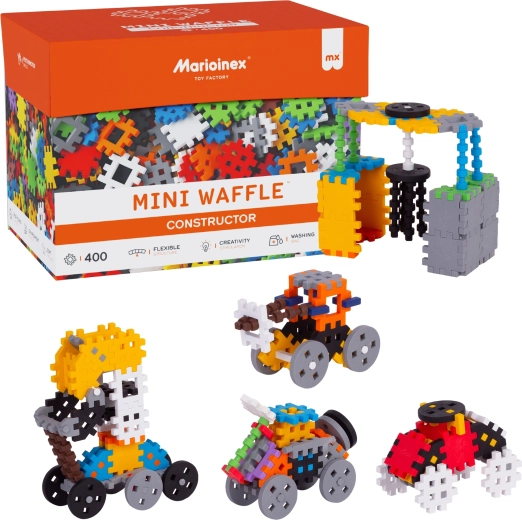 MINI WAFFLE Constructor építőkészlet 400 darab MARIOINEX