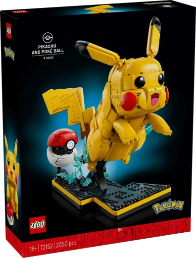 LEGO Pokémon Pikachu és Poké Labda (2050 db elem)