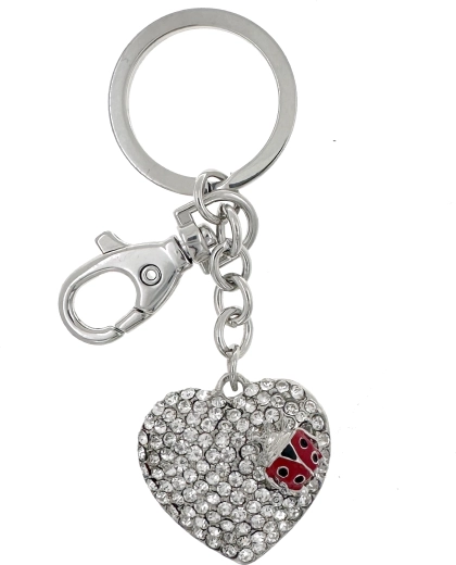 PINK szív alakú kulcstartó