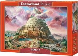 Puzzle 3000 darabos Bábel tornya