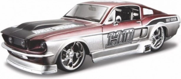 Gyűjtői modellautó FORD MUSTANG GT 1967 1:24 – HARLEY-DAVIDSON licenc