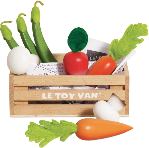 Fa zöldségek ládában Le Toy Van