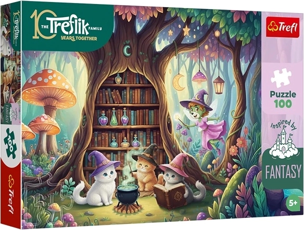 Puzzle 100 darab Inspired By Fantasy – varázslatos kiscicák