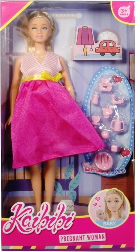 Terhes baba újszülöttel és kiegészítőkkel