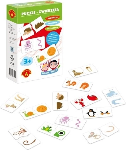 Puzzle Állatok, szórakozás és tanulás