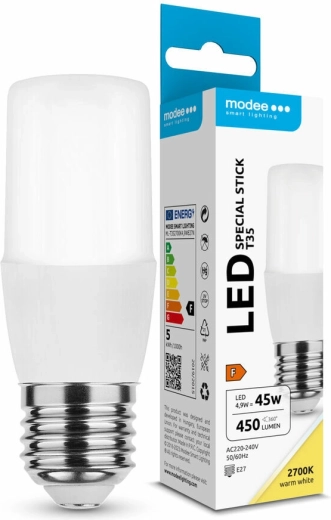 Modee Lighting LED izzó Special Stick T35 4,9 W E27 meleg fehér 450 lm