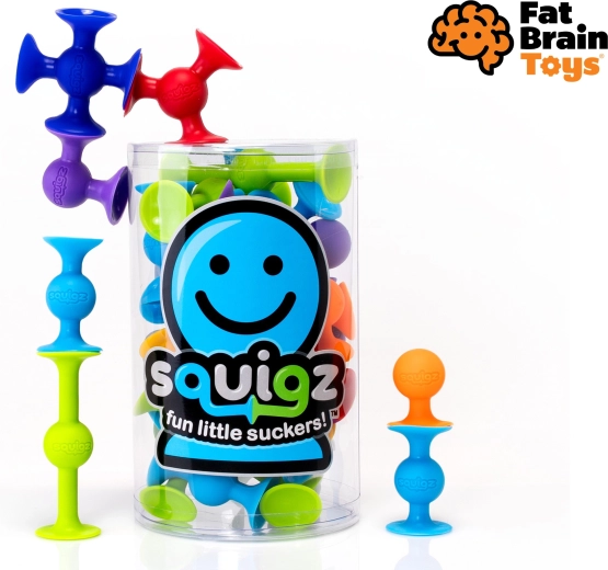 Squigz szilikon építőkészlet tapadókorongokkal – kezdőkészlet, 22 db