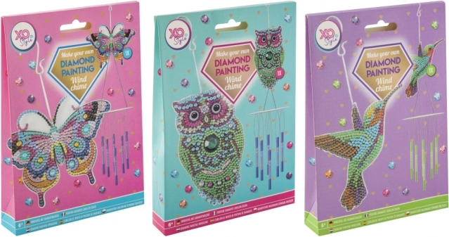 Gyémántfestés – kolibri szélcsengő GRAFIX