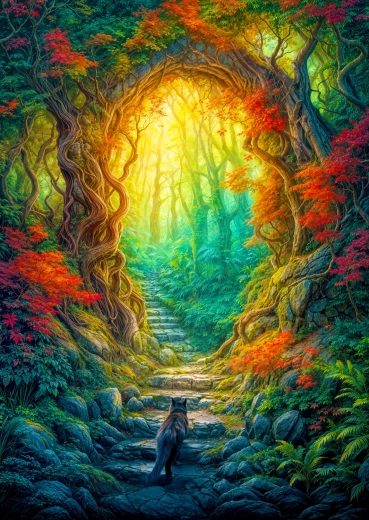 Enjoy puzzle Erdei kapu 1000 darabos