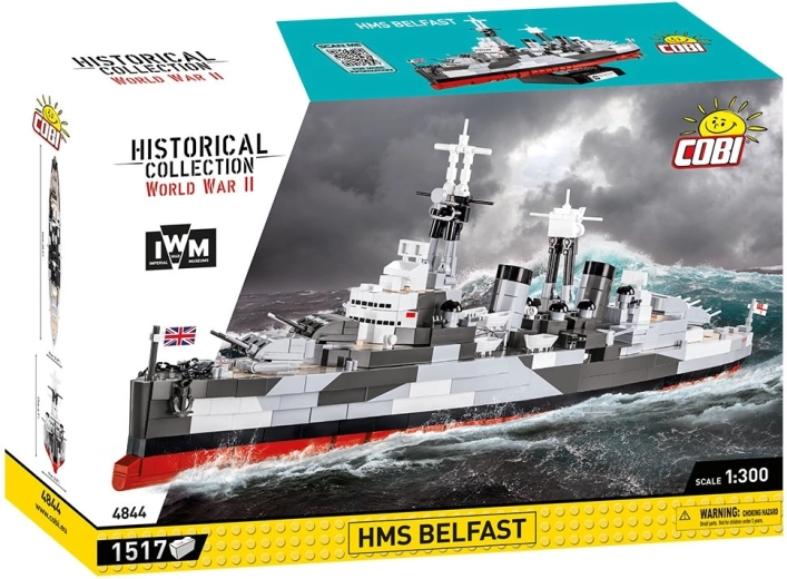 Cobi HMS Belfast (IWM) 1:300 hadihajó építőkészlet