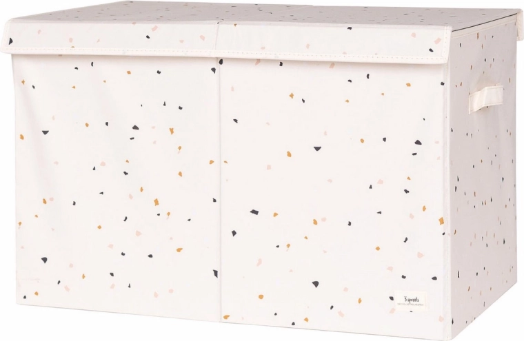 3 Sprouts játéktároló láda recycled terrazzo/cream