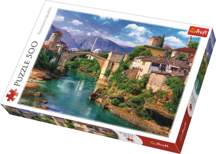 500 darabos puzzle – Öreg híd Mostarban, Bosznia‑Hercegovina – Trefl