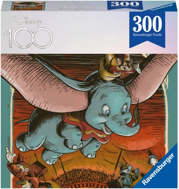 Puzzle DISNEY 100 év: Dumbó 300 darab