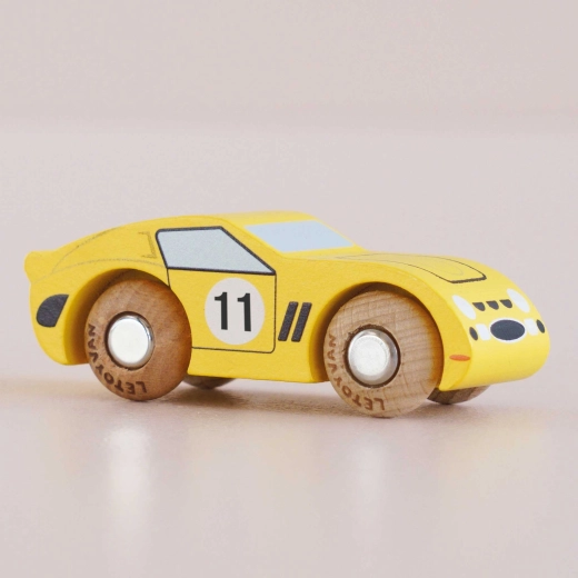 Le Toy Van fa versenyautó Luca – sárga
