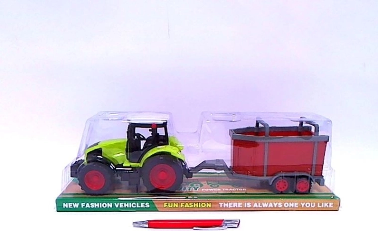 Traktor utánfutóval
