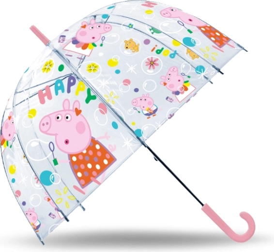 Átlátszó gyerek esernyő PEPPA PIG 19"