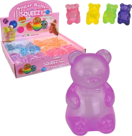 Nyomkodható gumimaci display dobozban (12 db)