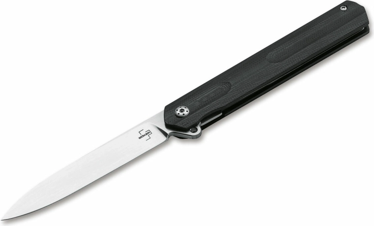 Böker Plus Kyoto férfi zsebkés, fekete G10, 8,8 cm penge