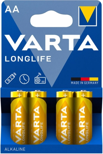 Varta Longlife alkáli elemek AA LR6, 4 db