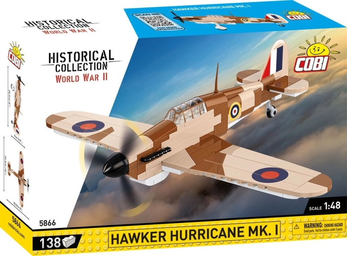 COBI Hawker Hurricane Mk. I 1:48 repülőgép építőkészlet (2. világháború)