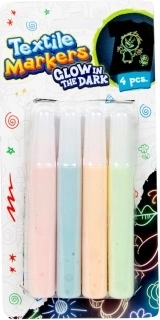 Sötétben világító textilfilcek – 4 darabos készlet