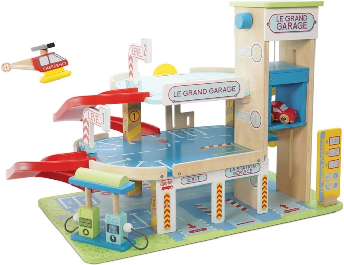 Le Toy Van fa többszintes garázs Le Grand Garage