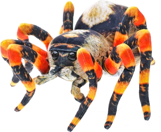 Plüss barna pók 25 cm