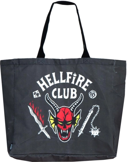 XL textil bevásárlótáska Stranger Things Hellfire Club – 1 db