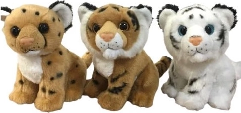 Fehér tigris vagy barna gepárd 16 cm