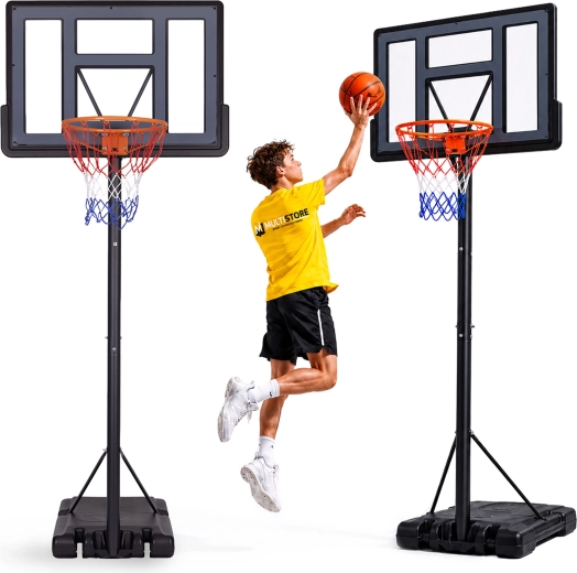 Movopro állítható, szabadon álló kosárlabdapalánk 305 cm-ig