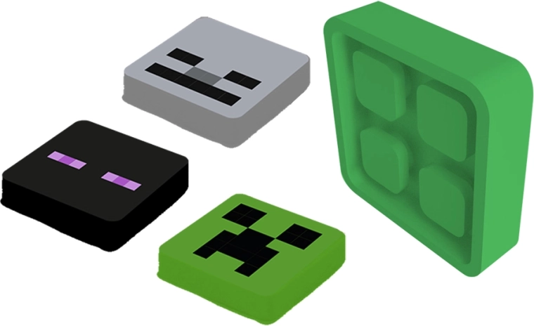Pixie Crew Minecraft jelvény fényvisszaverő elemmel