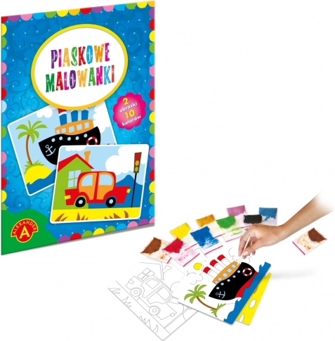 Homokképek - Hajó, autó