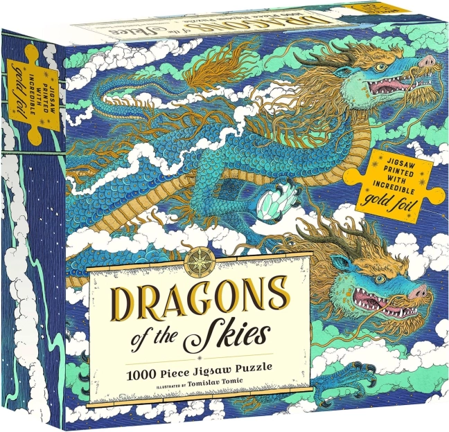 MAGIC CAT metálfényű puzzle – égi sárkányok, 1000 darab