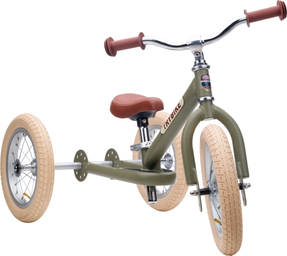 Trybike gyermek futóbicikli 2 az 1-ben (tricikli/futóbicikli) matt zöld