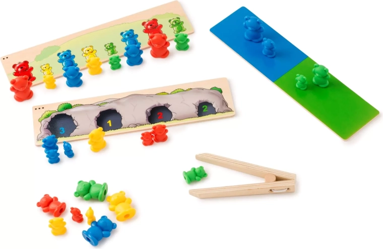 Toys for Life macik szortírozása szín és méret szerint