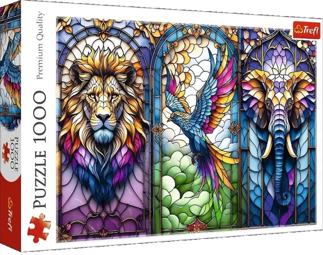Trefl Állatok üvegablak 1000 darabos puzzle