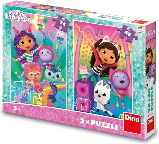 Gyermek puzzle Diszkó party 24+48 darab
