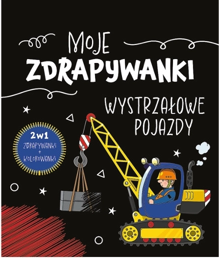 Kaparós kreatív füzet Moje zdrapywanki: wystrzałowe pojazdy (lengyel) - 1 db