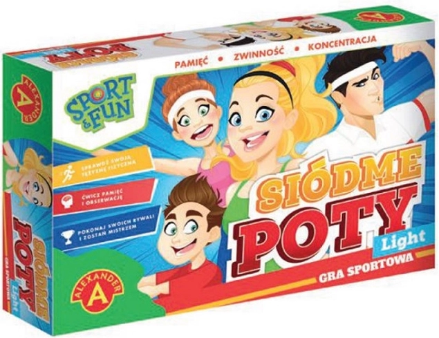 Sport & Fun Siódme Poty Light – családi mozgásos társasjáték