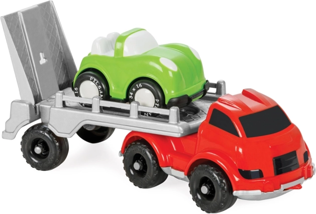 Műanyag homokozós teherautó kis autóval