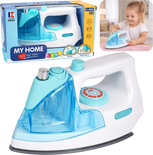 Gyermek vasaló zuhannyal, fénnyel és hanggal – kék