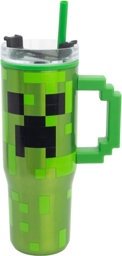 Minecraft termo bögre szívószállal 770 ml