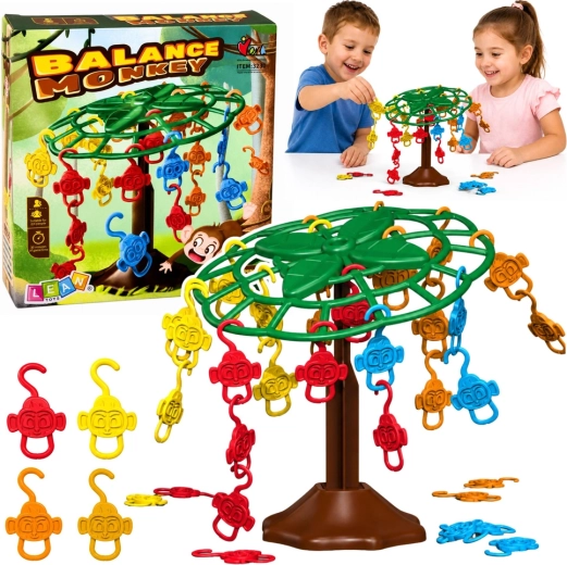 Balance Monkey családi egyensúlyozó játék majmokkal a fán
