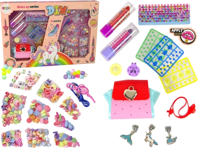 Színes smink és ékszer készlet
