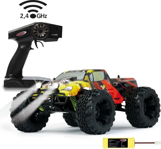 Jamara Tiger távirányítós monster truck 4WD 1:10 2,4 GHz LED-del (NiMH) – 1 db